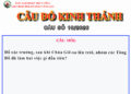 CÂU SỐ 10/2026 – DÀNH CHO HUYNH TRƯỞNG