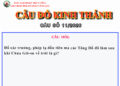CÂU SỐ 11/2026 – DÀNH CHO HUYNH TRƯỞNG