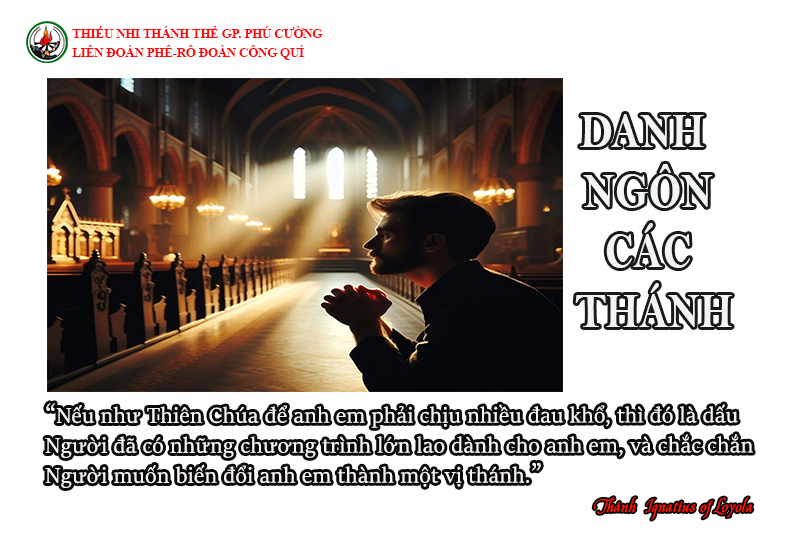 DANH NGÔN CÁC THÁNH