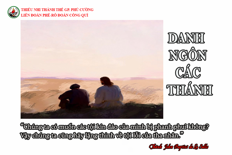 DANH NGÔN CÁC THÁNH