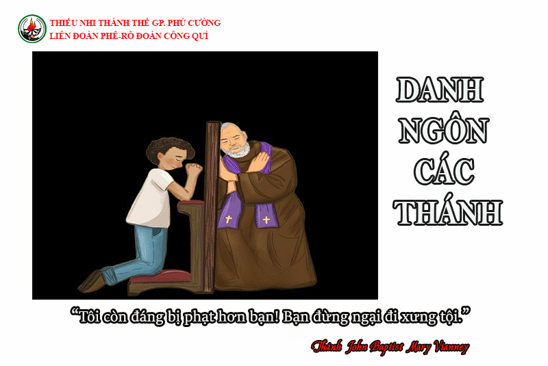 DANH NGÔN CÁC THÁNH
