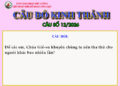 CÂU SỐ 11/2026 – DÀNH CHO THIẾU NHI