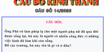 CÂU SỐ 14/2026 – DÀNH CHO HUYNH TRƯỞNG