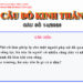 CÂU SỐ 14/2026 – DÀNH CHO HUYNH TRƯỞNG