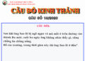 CÂU SỐ 15/2026 – DÀNH CHO HUYNH TRƯỞNG