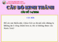 CÂU SỐ 14/2026 – DÀNH CHO THIẾU NHI