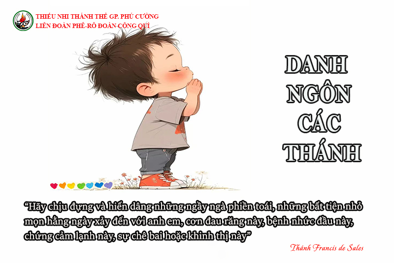 DANH NGÔN CÁC THÁNH
