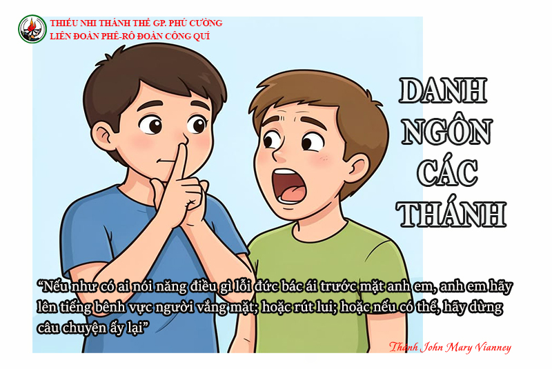 DANH NGÔN CÁC THÁNH