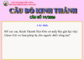 CÂU SỐ 19/2026 – DÀNH CHO THIẾU NHI