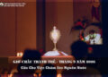 GIỜ CHẦU THÁNH THỂ THÁNG 9/2026