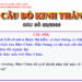 CÂU SỐ 22/2026 – DÀNH CHO HUYNH TRƯỞNG