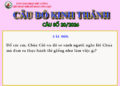 CÂU SỐ 20/2026 – DÀNH CHO THIẾU NHI